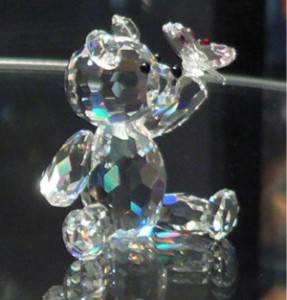 Teddy crystal figurine from a personal collection